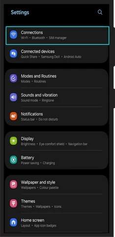 eSIM telepítése Android telefonra 1. lépés