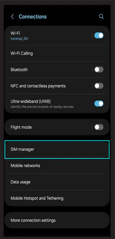 eSIM telepítése Android telefonra 2. lépés