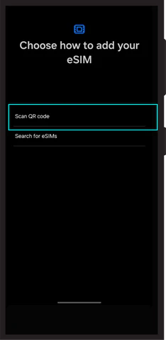 eSIM telepítése Android telefonra 4. lépés