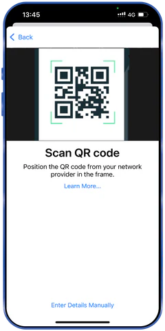 eSIM telepítése iPhone telefonra 4. lépés